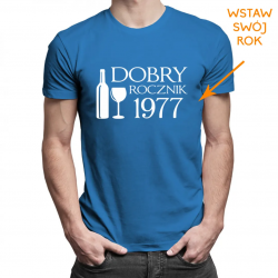 Dobry rocznik v.2 - męska koszulka z nadrukiem