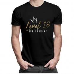 Level 18 odblokowany - męska koszulka z nadrukiem
