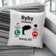 Ryby dzwonią, muszę iść - poduszka z nadrukiem