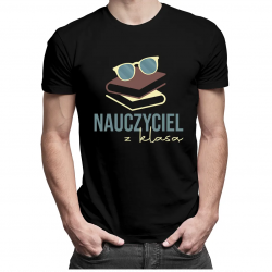 Nauczyciel z klasą - męska koszulka z nadrukiem