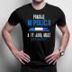Pracuję w policji - a Ty jaką masz supermoc? - męska koszulka z nadrukiem