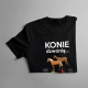 Konie dzwonią, muszę iść - męska koszulka z nadrukiem