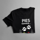 Pies dzwoni, muszę iść - męska koszulka z nadrukiem