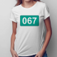 067 - damska koszulka z nadrukiem
