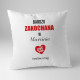 Bardzo zakochana w...  - poduszka z nadrukiem
