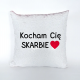 Kocham Cię Skarbie - poduszka z cekinami