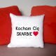 Kocham Cię Skarbie - poduszka z cekinami