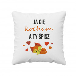 Śpij słodko kochanie - poduszka z nadrukiem