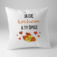Śpij słodko kochanie - poduszka z nadrukiem