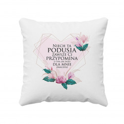 Ja cię kocham a ty śpisz - poduszka z nadrukiem