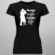 Happy wife happy life - damska koszulka z nadrukiem