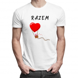 RAZEM - męska koszulka z nadrukiem