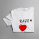 RAZEM - męska koszulka z nadrukiem