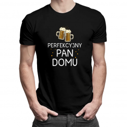 Perfekcyjny pan domu - męska koszulka z nadrukiem
