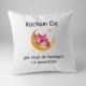 Kocham Cię jak stąd do Księżyca i z powrotem - poduszka z nadrukiem