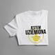 Jestem uziemiony - męska koszulka z nadrukiem