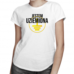 Jestem uziemiona - damska koszulka z nadrukiem