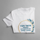 Produkt personalizowany - Ten tata należy wyłącznie do (imię) + (imię) - męska koszulka z nadrukiem