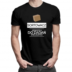 Sortowacz - jednostka do zadań specjalnych - męska koszulka z nadrukiem