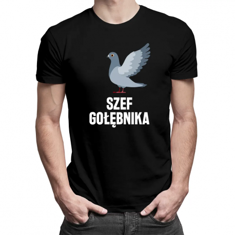 Szef gołębnika - męska koszulka z nadrukiem
