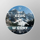 Już czas iść w góry - szklany zegar z nadrukiem