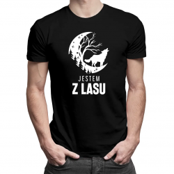 Jestem z lasu - męska koszulka z nadrukiem