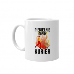 Piekielnie dobry kurier - kubek z nadrukiem