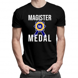 Magister na medal - męska koszulka z nadrukiem