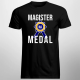 Magister na medal - męska koszulka z nadrukiem