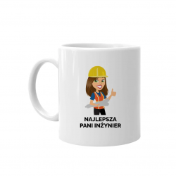 Najlepsza Pani inżynier - kubek z nadrukiem