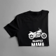 Najlepsza mama jeździ motocyklem - damska koszulka z nadrukiem