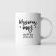 Produkt personalizowany - Wyśniony mąż (data) - kubek z nadrukiem