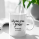 Produkt personalizowany - Wymarzona żona (data) - kubek z nadrukiem