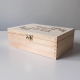 Produkt personalizowany - Herbatki na wspólne poranki (imię)+(imię) - drewniana herbaciarka z grawerem