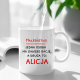 Produkt personalizowany - Małżeństwo - jedna osoba ma zawsze rację - kubek z nadrukiem
