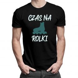 Czas na rolki - męska koszulka z nadrukiem