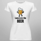 Love is in the beer - damska koszulka z nadrukiem